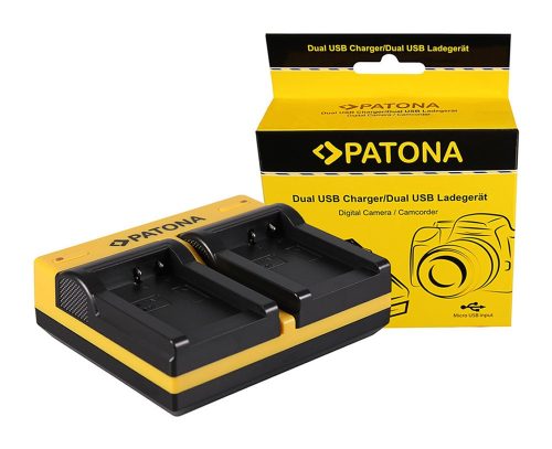 PATONA Dupla töltő  Canon NB-7L Powershot G10 G11 G12 inkl. Micro-USB kábel