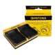 PATONA Dupla töltő  Samsung SB-P90A SC SC105L SC-105L SCM105 SC-M105 SCM105S Micro-USB kábellel együtt