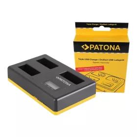   PATONA USB tripla töltő Canon LP-E17 EOS 750D 760D 8000D Kiss X8i Rebel T6i T6s USB-C kábellel