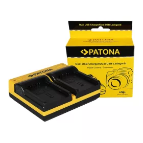   PATONA Dupla töltő  Hitachi CGA-DU14 DZMV350A DZMV350A DZ-MV350A DZ-MV350A DZ-MV350A DZMV350E inkl. Micro-USB
