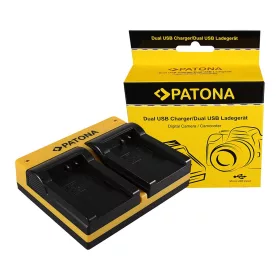   PATONA Dupla töltő  Pentax D-LI88 Optio H90 P70 P80 W90 WS80 D-LI88 D-LI88 SANYO inkl. Micro-USB
