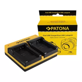   PATONA Dupla töltő  Olympus Li-70B FE FE FE4020 FE-4020 FE4040 FE-4040 FE-4040 FE5040 FE-5040 inkl. Micro-USB