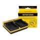 PATONA Dupla töltő  Leica Panasonic DMW-BMB9 V-Lux V-Lux 2 VLux 2 II Panasonic inkl. Micro-USB