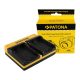 PATONA Dupla töltő  Pentax D-LI109 K K2 K-2 K30 K50 K-50 K500 K-500 KR inkl. Micro-USB kábel
