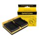 PATONA Dupla töltő  Samsung BP-90A HMX HMX-E100P HMX-E100P HMXE10BP HMX-E10BP inkl. Micro-USB