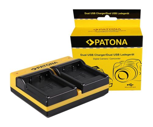 PATONA Dupla töltő Panasonic DMW-BLE9E BLH7E 