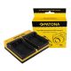 PATONA Dupla töltő  Sanyo DB-L40A L20A Xacti DMXC1 DMX-C1 DMXCA65 DMX-CA65 DSCC4 inkl. Micro-USB
