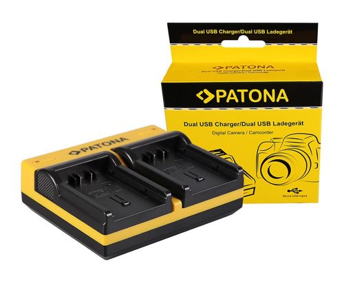 PATONA Dupla töltő  Panasonic VBN130 260 HC HCX920M VBN130 260 HDC HC-X920M inkl. Micro-USB kábel