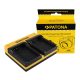 PATONA Dupla töltő  Contour GPS Contour CT-3650 HD 1080P inkl. Micro-USB kábel