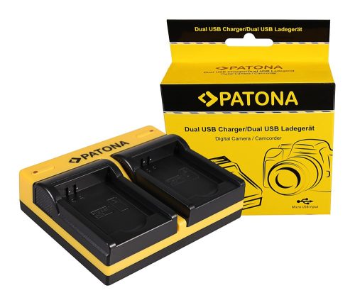 PATONA Dupla töltő  Samsung BP88B MV900 MV900inkl. Micro-USB kábel