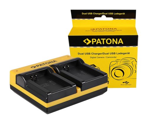 PATONA Dupla töltő  Canon LP-E12 EOS M inkl. Micro-USB kábel