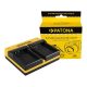 PATONA Dupla töltő  Nikon EN-EL23 Coolpix p600 inkl. Micro-USB kábel