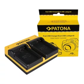   PATONA Dupla töltő  Kodak LB-070 PIXPRO S1 S-1 inkl. Micro-USB kábel