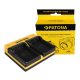 PATONA Dupla töltő  Kodak LB-070 PIXPRO S1 S-1 inkl. Micro-USB kábel