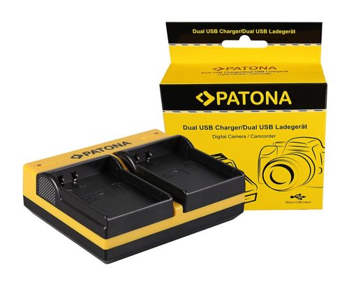 PATONA Dupla töltő  Samsung BP1900 NX1 NX-1 inkl. Micro-USB kábel