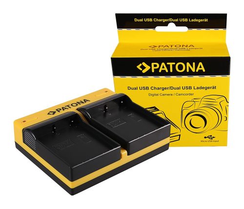 PATONA Dupla töltő  Olympus BLH-1 OM-D EM-1 Mark 2 EM-1 Mark II BLH-1 OM-D inkl. Micro-USB