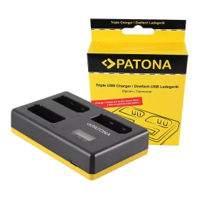   PATONA USB Tripla töltőegység Nikon EN-EL14 1D3100 D3200 D5100 D5200 P7000 P7700 P7800 Nikon EN-EL14 1D3100 D3200 D5100 D5200 P7000 P7700 P7800