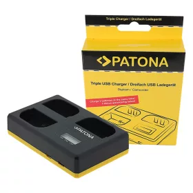   PATONA USB Tripla töltő  Canon LP-E6 EOS 5D 60D 60D 60Da 6D 7D EOS70D EOS-70D LP-E6 Mark II USB C típusú kábellel együtt