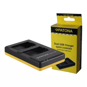   PATONA Dupla gyorstöltő  Leica BP-DC9 Panasonic DMW-BMB9V-Lux V-Lux 2 VLux 2 II Micro-USB kábellel együtt