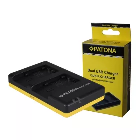   PATONA Dupla gyorstöltő  Panasonic VW-VBT190 VBT-380 HC-V757, Micro-USB kábellel együtt