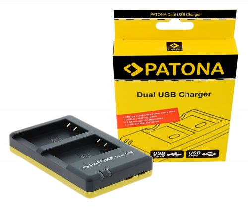 Patona Canon LP-E17 Dupla-Töltő - LPE17 Akkumulátor USB-Utazó Töltő (Charger)