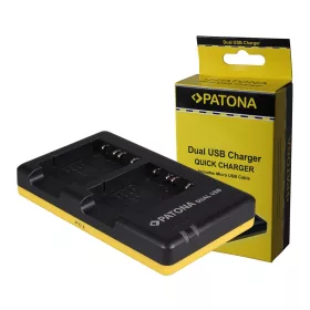   PATONA Dupla gyorstöltő  Sony NP-BG1 DSC H55 H70, Micro-USB kábellel együtt