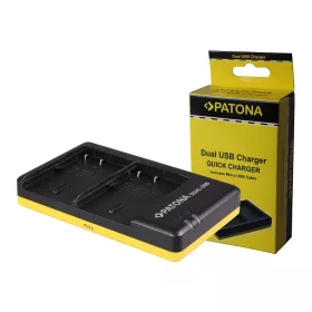   PATONA Dupla gyorstöltő Canon BP-508 BP-512 Micro-USB kábellel együtt