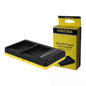   PATONA Panasonic DMW-BLG10 Töltő - BLG10 BLG10E BLE9 Akkumulátor Utazó-Dupla-Töltő (Charger)