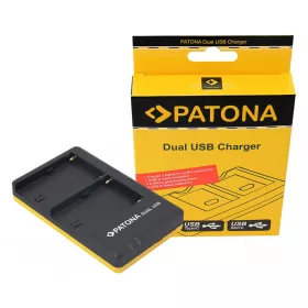   PATONA Dupla gyorstöltő Sony NP-FM500H FM500H USB-C kábellel együtt