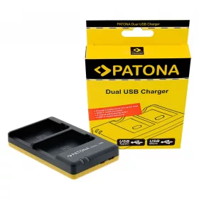  PATONA Dupla gyorstöltő  Canon LP-E8 LPE8 USB-C kábellel együtt