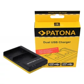   PATONA Canon LP-E6 Dupla Töltő - LPE6 Akkumulátor USB Dupla Töltő (Charger)