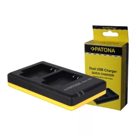   PATONA Dupla gyorstöltő Olympus Li-50B, Li50B, Micro-USB kábellel együtt
