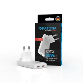   PATONA Platinum GaN 65W PD hálózati töltőadapter 2x USB-C fehér (PD3.0, QC3.0)