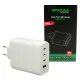 Patona prémium GaN hálózati töltő 140W 3× USB-C és 1× USB-A fehér
