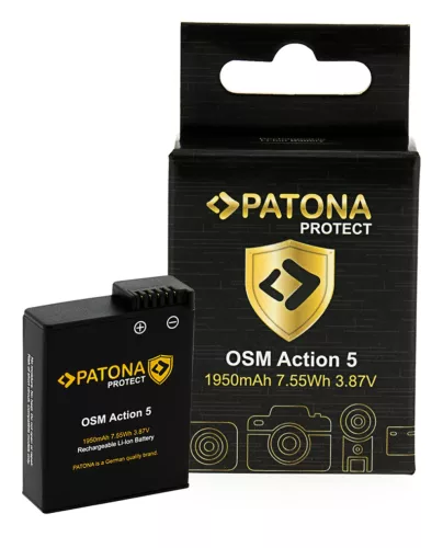 PATONA PROTECT akkumulátor DJI Osmo Action 3 4 5 6 BCX202 1950mAh Li-Ion