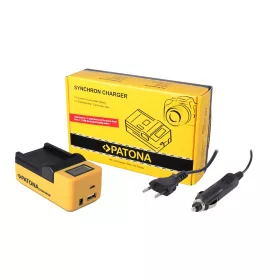   PATONA Synchron USB töltő  Canon LPE6 LP-E6 LCD kijelzővel