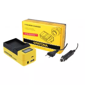   PATONA Dupla LCD USB töltő Olympus OM-1 BLX-1 készülékhez
