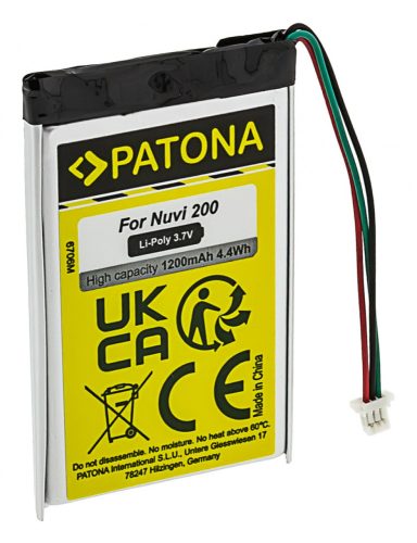 PATONA akkumulátor - Garmin Nuvi 200