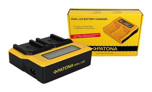 PATONA Dupla LCD USB töltő Canon NB-2L