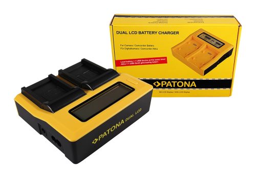 PATONA Dupla LCD USB töltő  Canon NB-4L