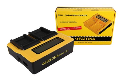 PATONA Dupla LCD USB töltő  Fujifilm Fuji NP-50