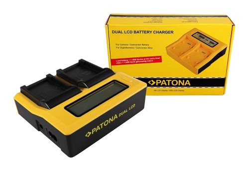 PATONA Dupla LCD USB töltő  Casio NP-20