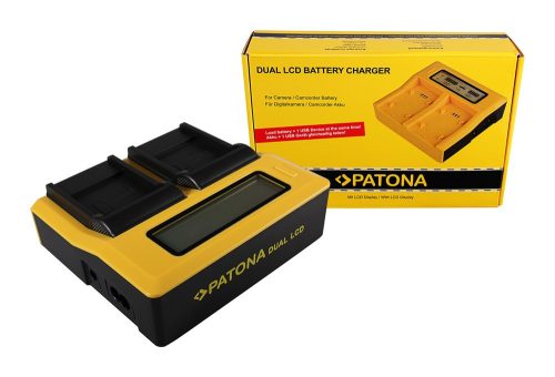 PATONA Dupla LCD USB töltő  BENQ Casio Casio NP-40
