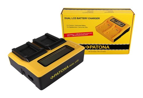 PATONA Dupla LCD USB töltő  Kodak Olympus Li-40B Klic 7006