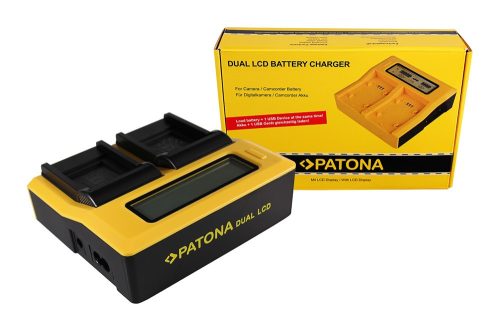 PATONA Dupla LCD USB töltő  Casio Panasonic CGA-S007E Exilim EXZ150