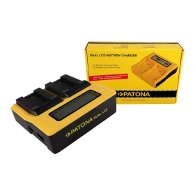 PATONA Dupla LCD USB  töltőegység  Sony NP-FC10