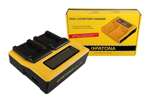 PATONA Dupla LCD USB  töltőegység  Sony NP-FS11