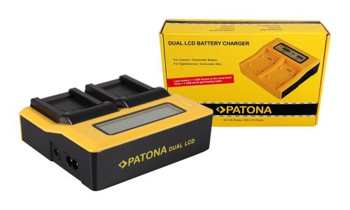 PATONA Dupla LCD USB  töltő Canon NB7L NB-7L