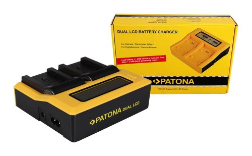 PATONA Dupla LCD USB töltő Canon BP808 BP-808 BP-819 BP-819 BP-820 BP-820