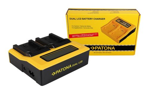 PATONA Dupla LCD USB  töltő JVC BNVF808